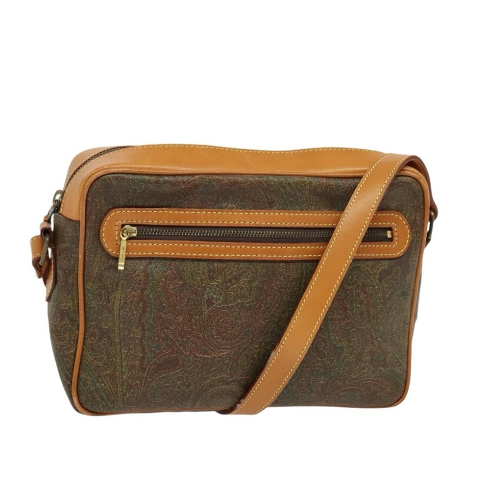Etro Vintage Milano Paisley Coated Canvas Bag 1992 - made in Italy